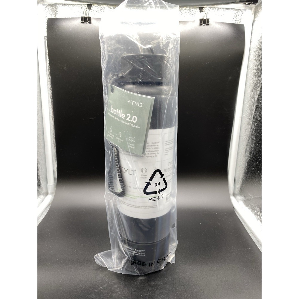 TYLT Bottle 2.0 24oz Insulated Stainless Steel Water Bottle‎ Bluetooth Speaker
